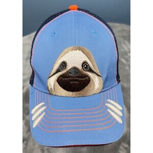 Tuanis Sloth Trucker Hat Mens Blue Pura Vida Costa Rica Mesh Cap